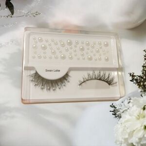 🆕Bridal Pearl Swan Lake False Eyelashes